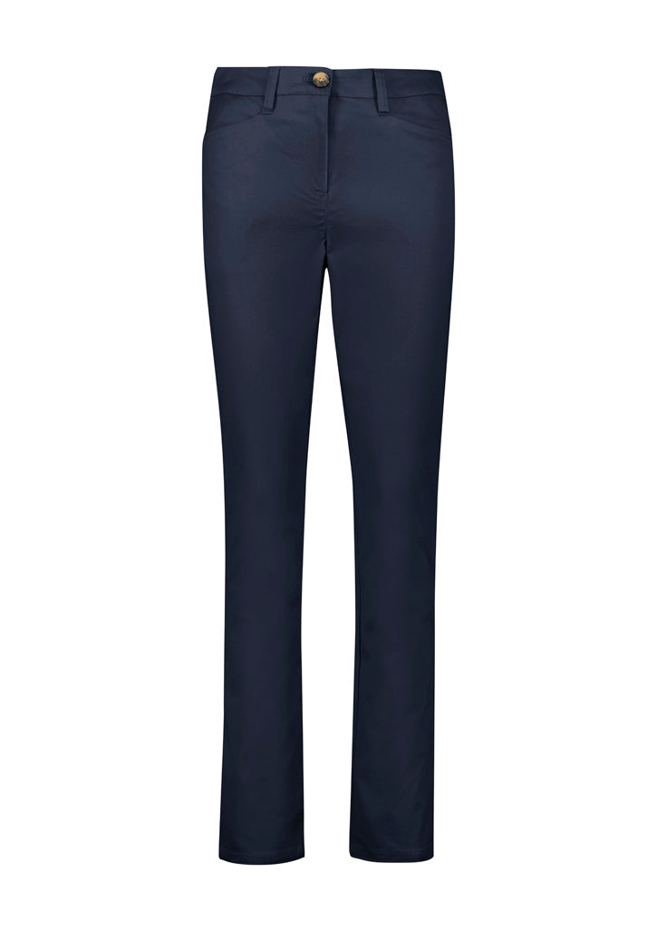 Biz Collection - Womens Slim Leg Stretch Chino Pant