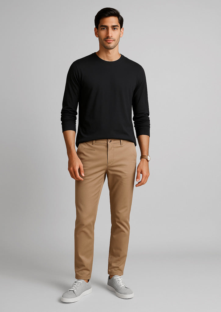 Biz Collection - Mens Traveller Tapered Stretch Chino Pant