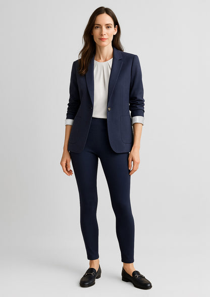 Biz Collection - Womens Scuba Ponte High-rise Pull-on Corporate Legging
