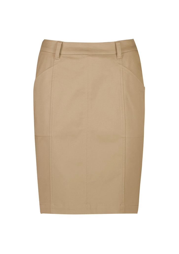 Biz Corporate Traveller Womens Chino Skirt Desert