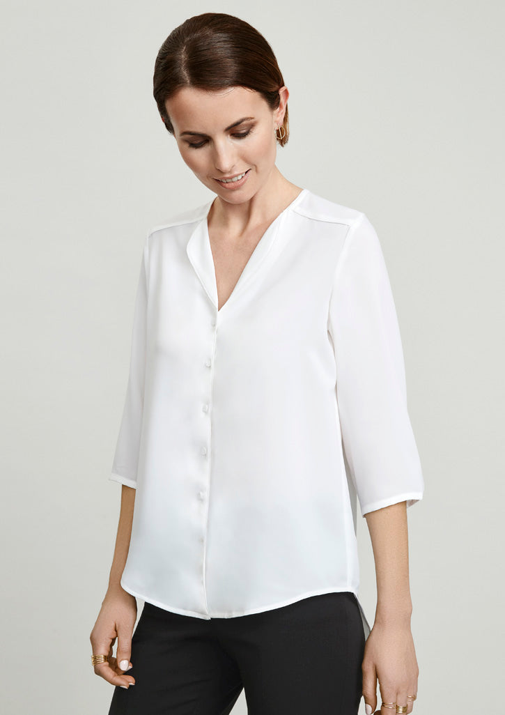 Biz Collection Womens Lily Longline Blouse
