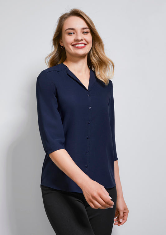 Biz Collection Womens Lily Longline Blouse
