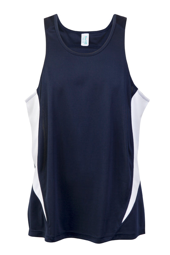 Ramo Mens Accelerator Cool Dry Singlet Navy White