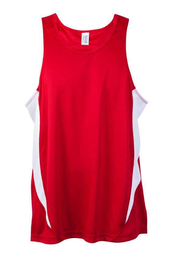 Ramo Mens Accelerator Cool Dry Singlet Red White