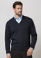 Biz Collection - Mens Woolmix Knit Pullover
