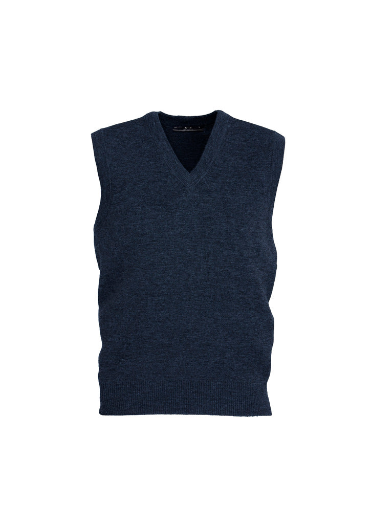 Biz Collection Mens Woolmix Vest Navy