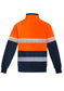 Syzmik Mens Orange Flame Hi Vis 1/4 Zip Pullover - Hoop Taped