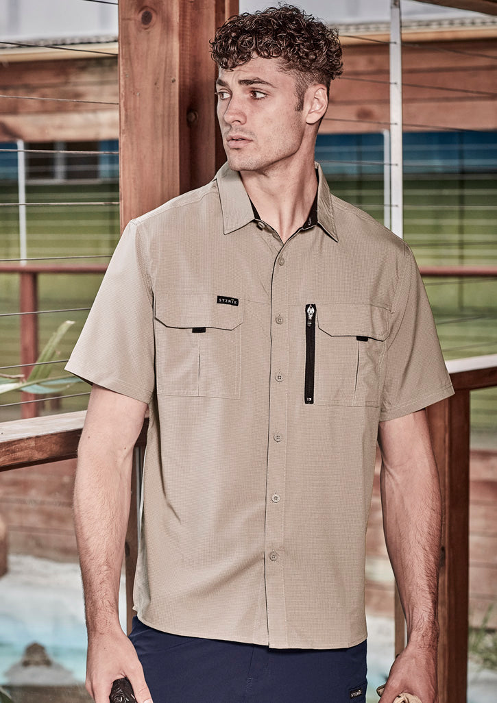 Syzmik Mens Outdoor Short Sleeve Shirt