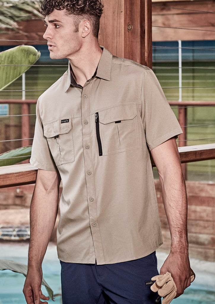 Syzmik Mens Outdoor Short Sleeve Shirt