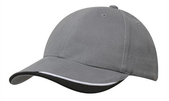Headwear Brushed Heavy Cotton with Indented Peak