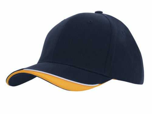 Headwear Brushed Heavy Cotton with Indented Peak
