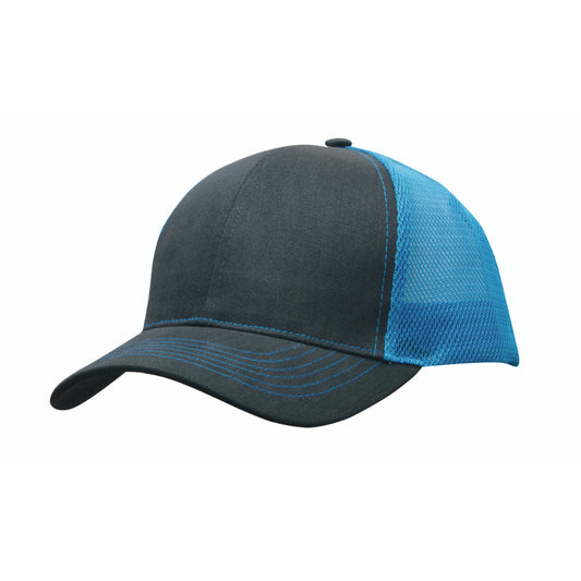 Headwear Brushed Cotton with Mesh Back Cap