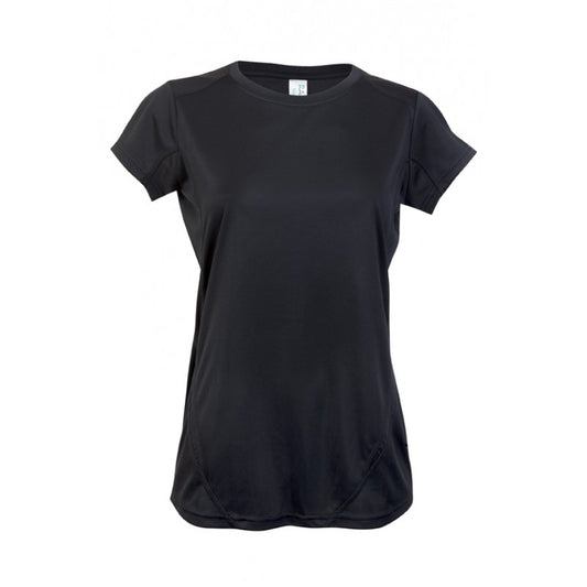 Ramo T447LD Ladies Accelerator Cool Dry T-Shirt - Black / Black