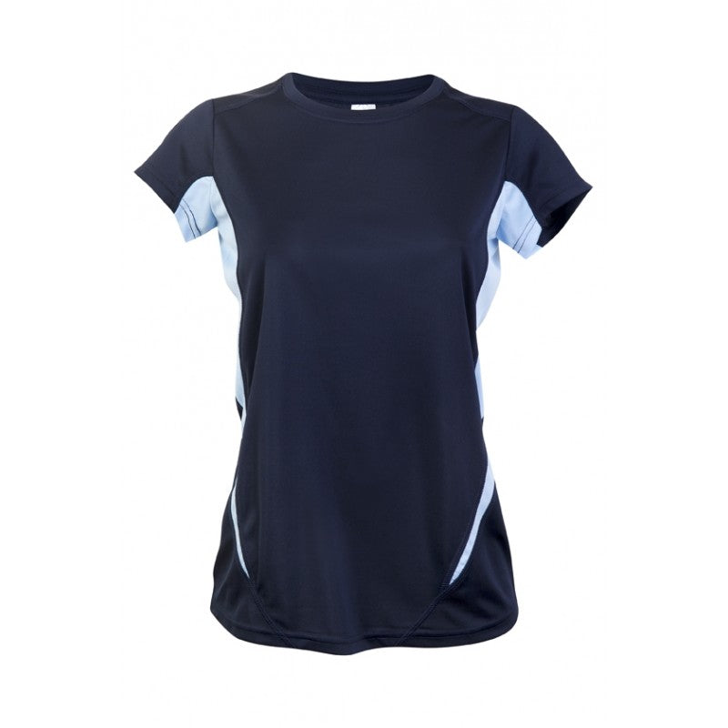 Ramo T447LD Ladies Accelerator Cool Dry T-Shirt - Navy / Sky
