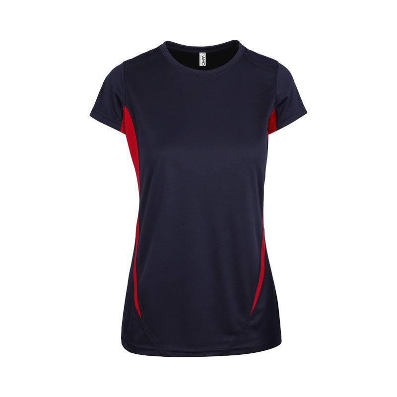 Ramo T447LD Ladies Accelerator Cool Dry T-Shirt - Navy / Red