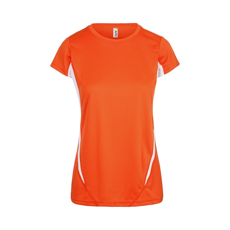 Ramo T447LD Ladies Accelerator Cool Dry T-Shirt - Orange / White