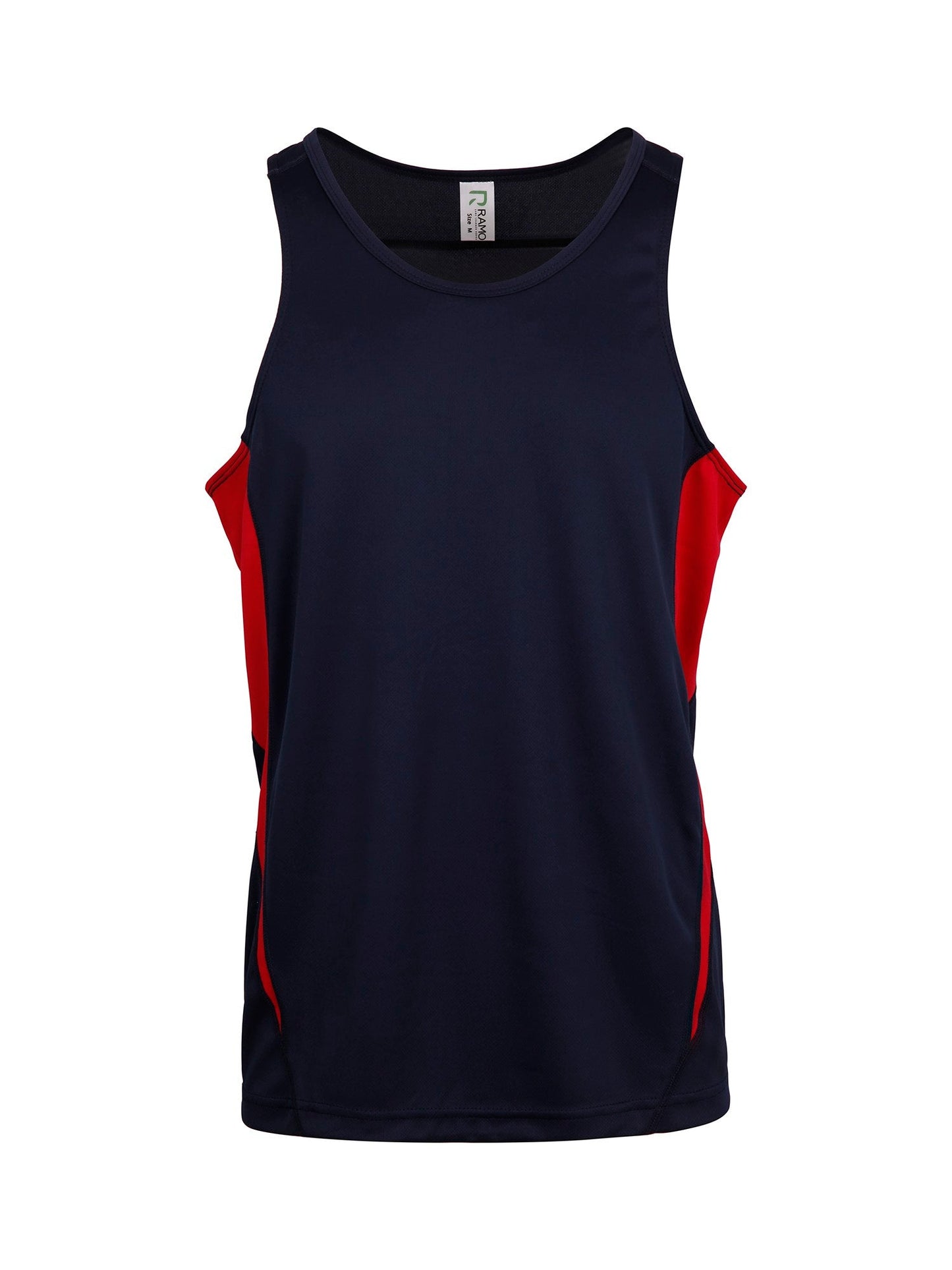 Ramo Mens Accelerator Cool Dry Singlet Navy Red