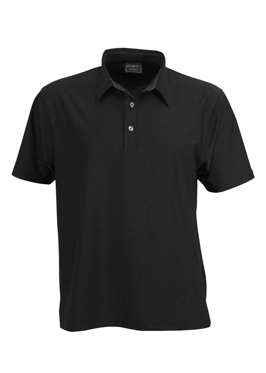 Stencil Mens Argent Polo