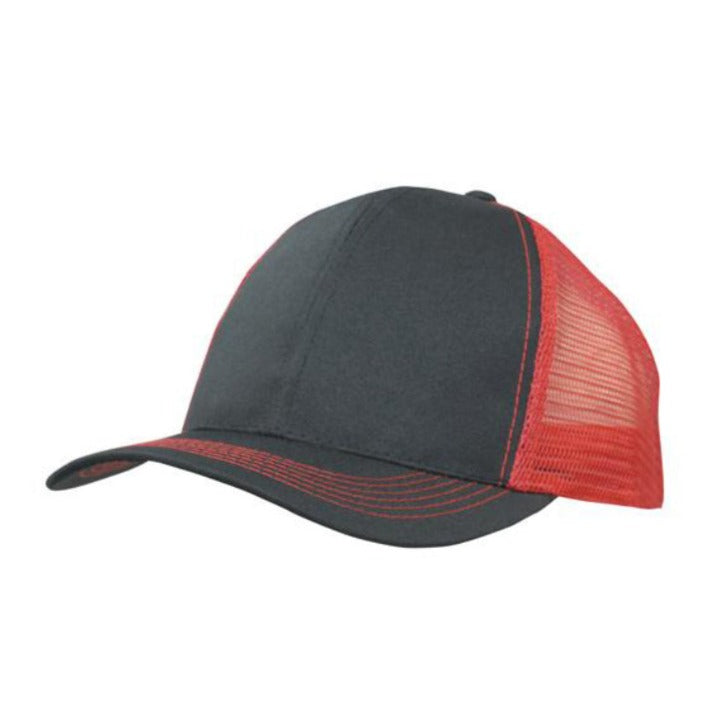 Headwear Breathable Poly Twill with Mesh Back