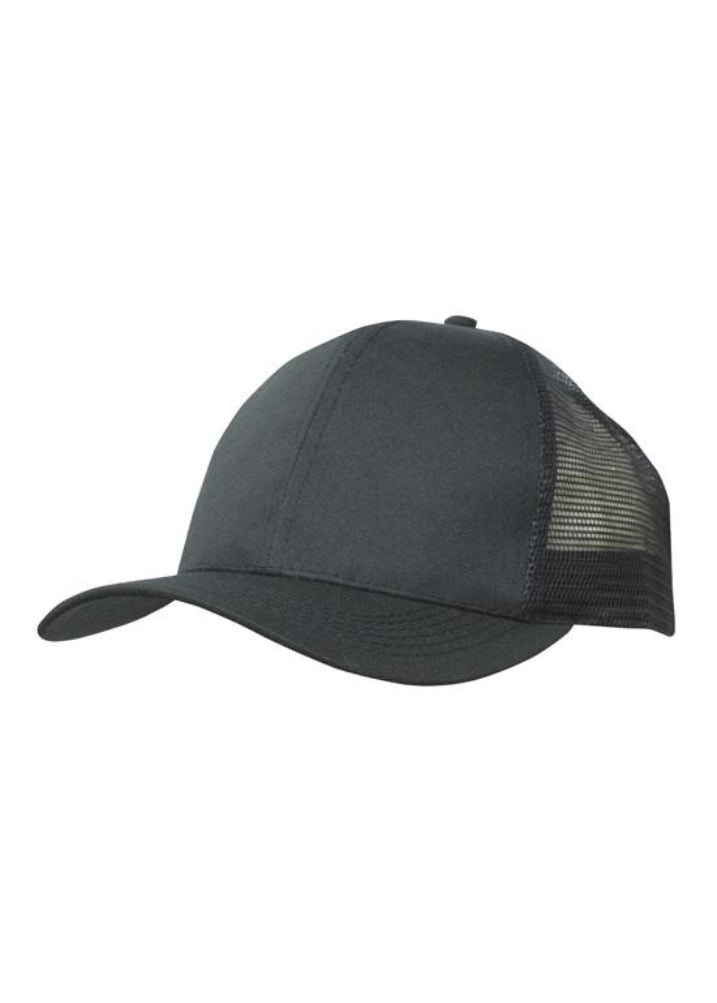 Headwear Breathable Poly Twill with Mesh Back