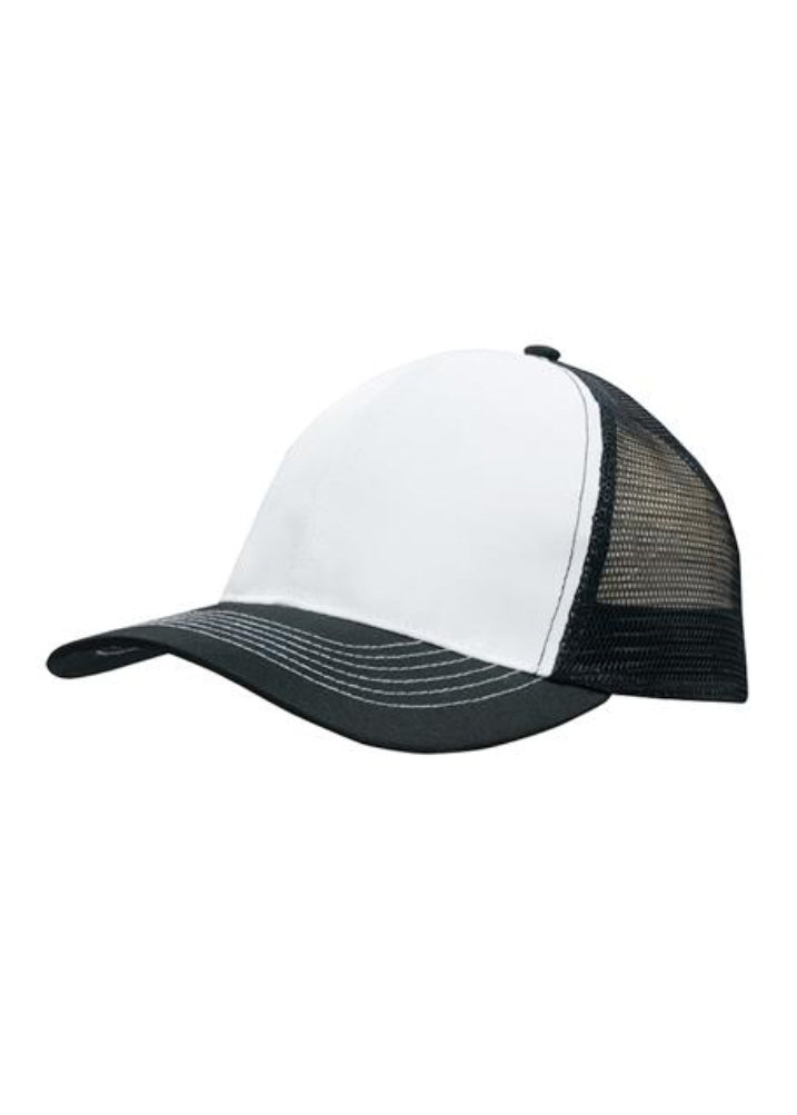 Headwear Breathable Poly Twill with Mesh Back