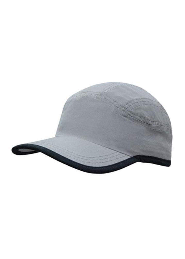 Headwear Microfibre and Mesh Sports Cap with Trimmed Peak