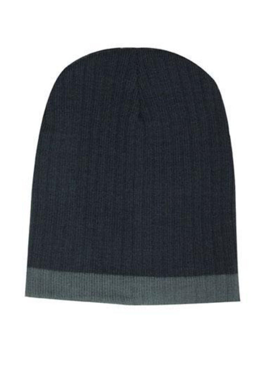 Headwear Two Tone Cable Knit Beanie