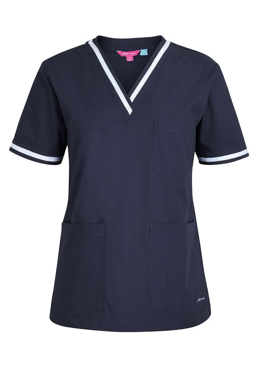 JBs Wear Ladies Contrast Scrub Top
