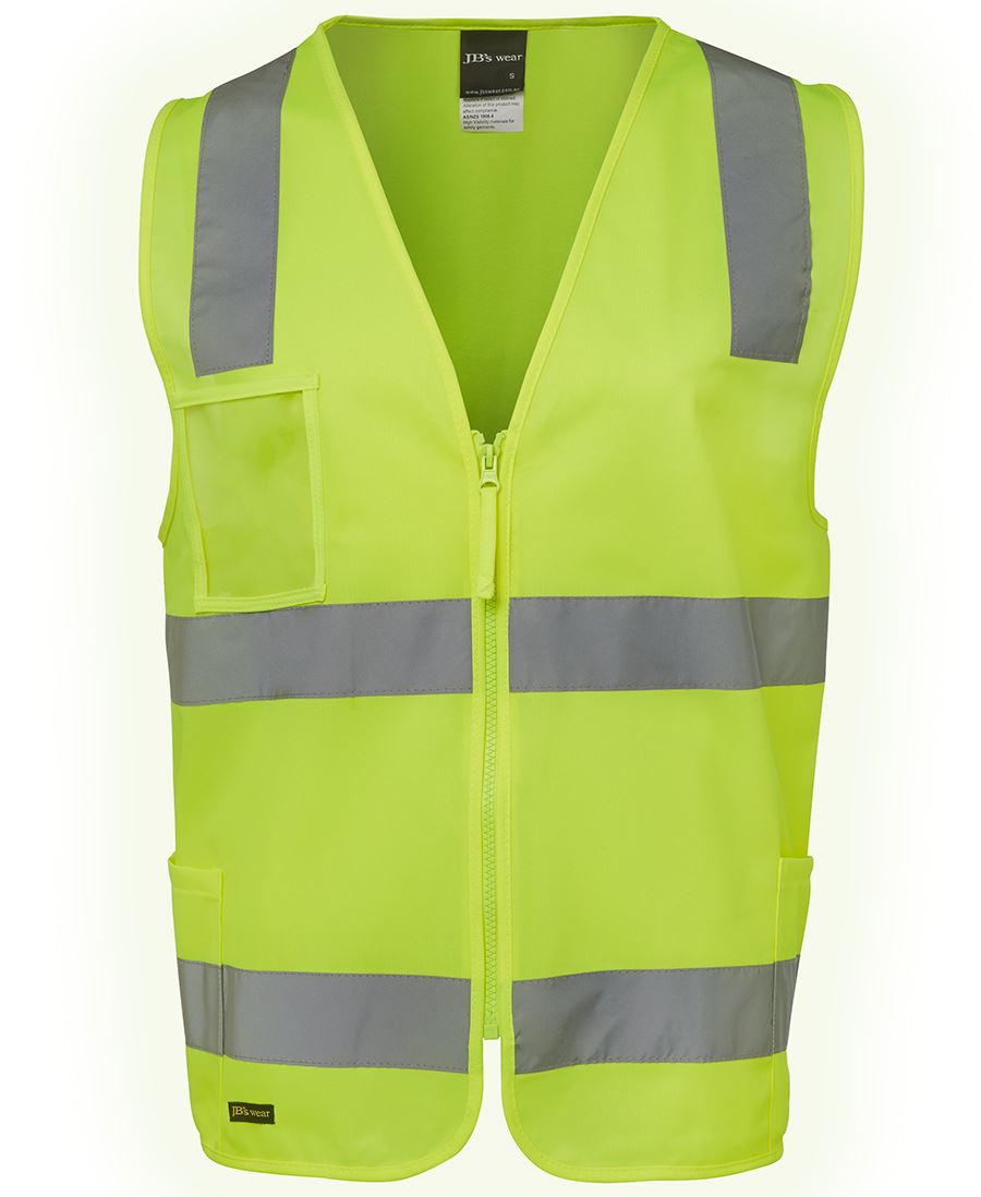 JBs Wear Hi Vis (D & N) Zip Safety Vest