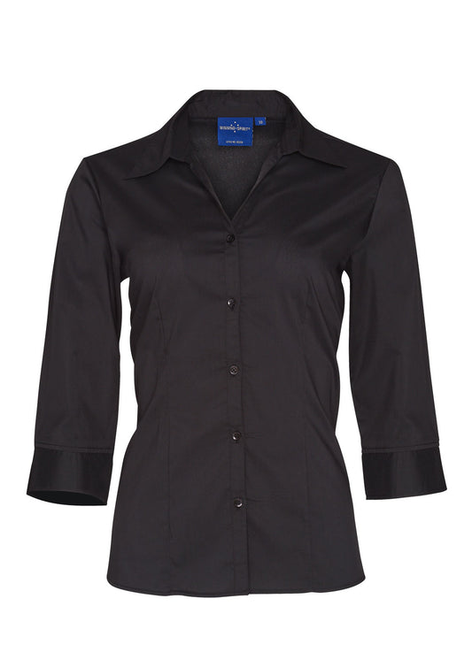 Winning Spirit Ladies Teflon Executive 3/4 Sleeve Shirt