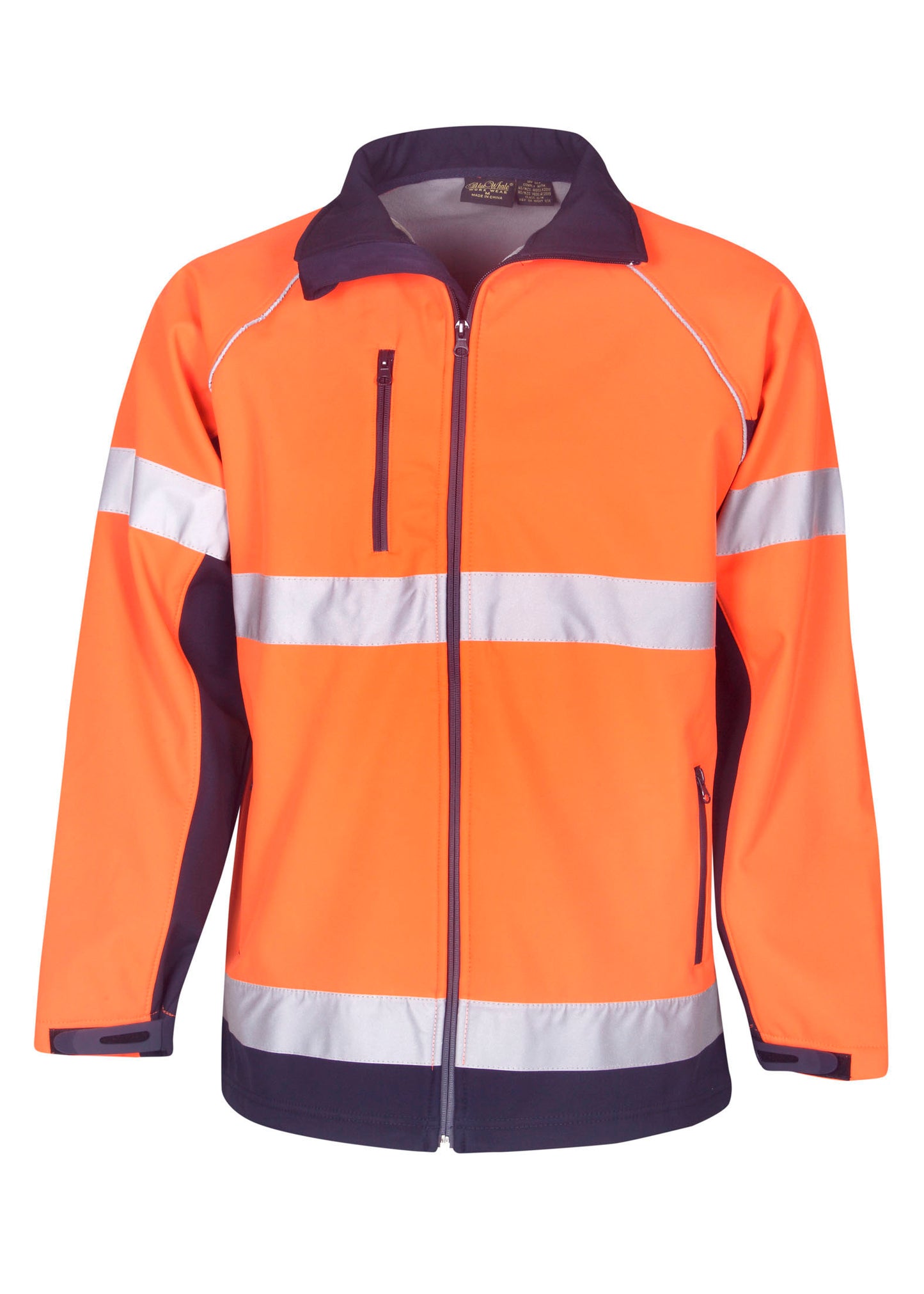 Blue Whale Unisex Hi Vis Soft Shell Jackets D/N Use