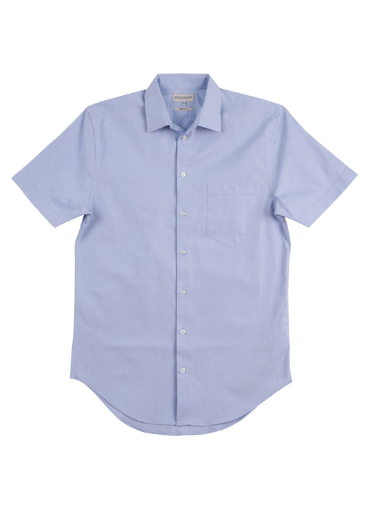Winning Spirit CVC Mens Oxford Shirt Short Sleeve