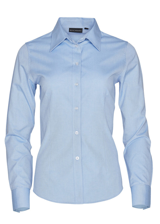 Winning Spirit CVC Ladies Oxford Shirt Long Sleeve