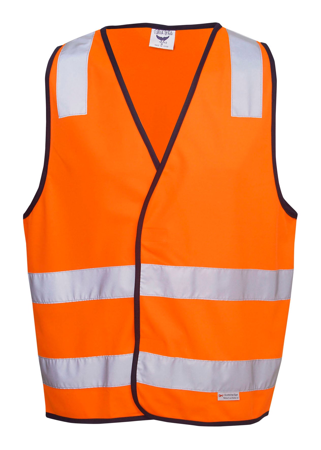 Blue Whale Unisex High Vis Safety Vest with Reflective Tapes