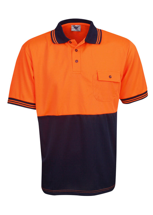 Blue Whale Unisex Hi Vis Cooldry Polo Short Sleeve